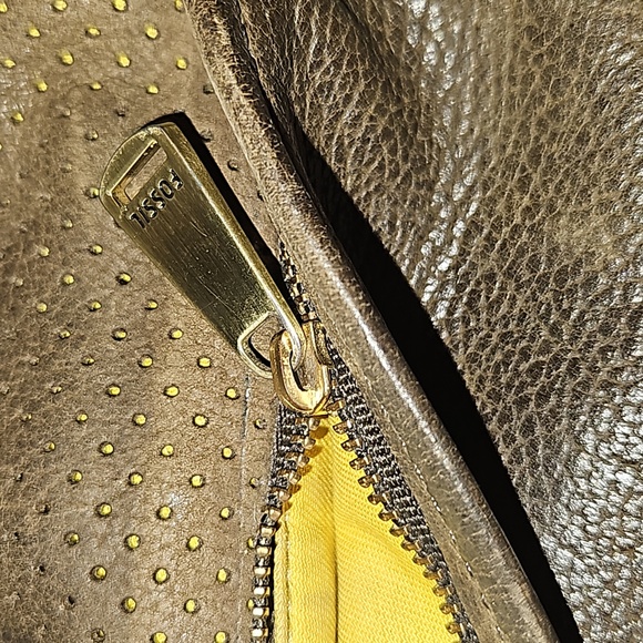 Fossil Mini Leather Crossbody Peyton Bag  with Double Flap - Picture 12 of 13